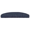 vidaXL Felpudos autoadhesivos para escaleras, 20 unidades, 65 x 21 x 4 cm, color azul, semicirculares, grandes