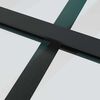 vidaXL Puerta corredera con juego herrajes negro 76x205 cm ESG vidrio