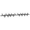 vidaXL Kit de herrajes para puertas correderas acero negro 366 cm