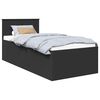 vidaXL Estructura de cama Negro 120 x 200 cm Madera de ingenier&iacute;a