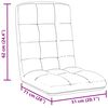 vidaXL Silla de suelo plegable de tela blanca 71x51x62 cm