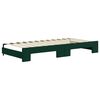 vidaXL Sof&aacute; cama nido terciopelo verde oscuro 90x200 cm