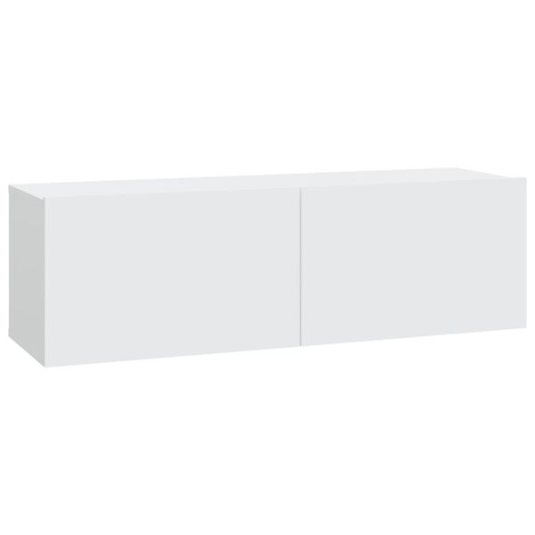 vidaXL Muebles de TV 4 piezas blanco 100x30x30 cm