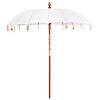 vidaXL Parasol Balin&eacute;s Crema 220 x 220 x 260 cm Algod&oacute;n
