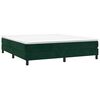 vidaXL Estructura Estructura de cama con somier terciopelo verde oscuro 180x200 cm