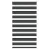vidaXL Estor cebra negro 75x100 cm tejido ancho 70,9 cm poli&eacute;ster