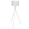 vidaXL L&aacute;mpara de pie con pantalla y soporte blanco