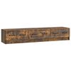 vidaXL Mueble de TV con caj&oacute;n Roble Ahumado 147 x 34,5 x 27 cm