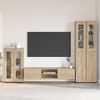 vidaXL Conjunto de mueble de TV Roble Sonoma Madera de ingenier&iacute;a
