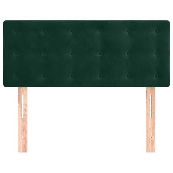 vidaXL Cabecero de terciopelo verde oscuro 80x5x78/88 cm