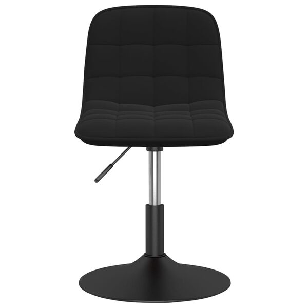 vidaXL Taburete de cocina de terciopelo negro