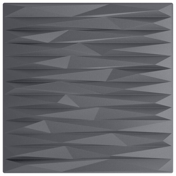 vidaXL Paneles de pared 24 pcs Gris piedra 50 x 50 cm Espuma XPS