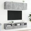 vidaXL Muebles de pared para TV 2 uds madera gris hormig&oacute;n 40x30x30 cm