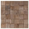 vidaXL Panel de pared 11 uds. Natural 30 x 30 x 2 cm