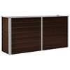 vidaXL Arriate de acero galvanizado marr&oacute;n 160x40x77 cm