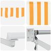 vidaXL Toldo Retr&aacute;ctil El&eacute;ctrico Naranja y 3,5 x 2,5 m