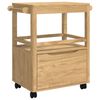 vidaXL Carro de Cocina FLORO Marr&oacute;n cera 72,5 x 45 x 80 cm