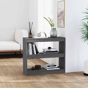 vidaXL Estanter&iacute;a/divisor de espacios madera pino gris 80x30x71,5 cm