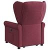 vidaXL Sill&oacute;n de masaje el&eacute;ctrico reclinable elevable tela rojo tinto