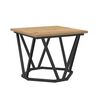 vidaXL Mesa de Café 3 pcs Roble artesanal Madera Ingenierizada y Acero