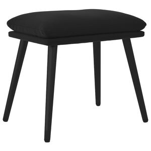 vidaXL Reposapi&eacute;s de terciopelo negro 45x29,5x35 cm