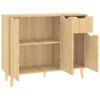 vidaXL Aparador de madera de ingeniería roble Sonoma 90x30x72 cm