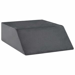 vidaXL Almohada para Piernas Liso Gris 63 x 52 x 19 cm Espuma PU