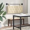 vidaXL Cabecera Colgante Crema 110 x 55 x 7 cm tela