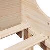vidaXL Estructura de cama sin colch&oacute;n madera maciza de pino 90x200 cm