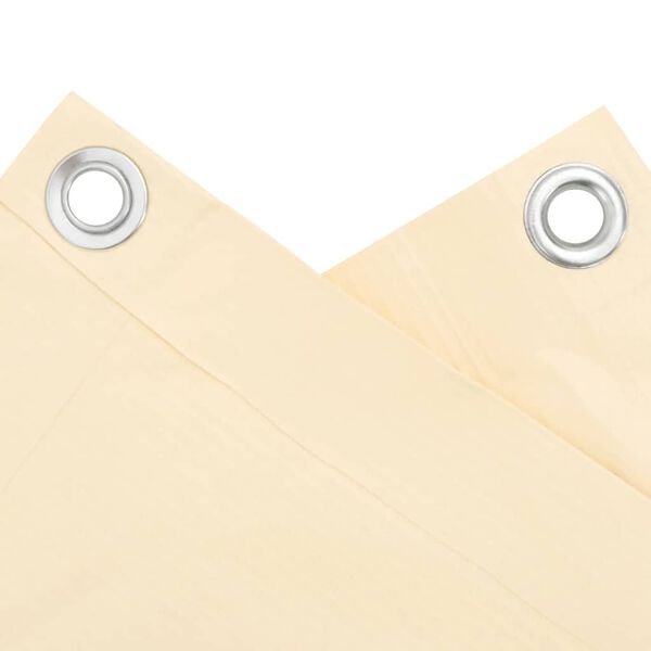 vidaXL Pantalla de privacidad de balc&oacute;n PVC crema 500x90 cm