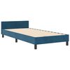 vidaXL Cama tipo Box Spring Azul Oscuro 100 x 200 cm Terciopelo