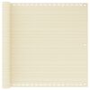 vidaXL Toldo para balc&oacute;n HDPE crema 90x600 cm