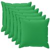 vidaXL Funda de almohada 6 uds. HOUTEN Verde 35 x 35 cm Poli&eacute;ster