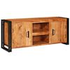 vidaXL Mueble de TV Marr&oacute;n 120 x 33 x 50 cm madera maciza de acacia