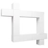 vidaXL Set de mueble para TV de 9 piezas madera de ingenier&iacute;a blanco
