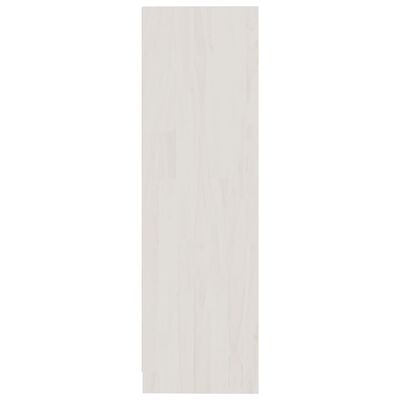 vidaXL Estantería de madera maciza de pino blanca 70x33x110 cm