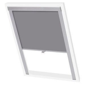 vidaXL Persiana enrollable opaca gris MK06 GGL y GGU