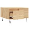 vidaXL Mesa de centro madera contrachapada roble Sonoma 55x55x36,5 cm