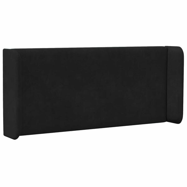 vidaXL Oreja de cabecero Negro 40,5 x 40,5 x 4 cm Terciopelo
