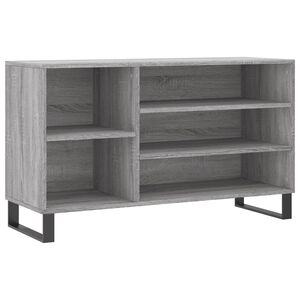 vidaXL Mueble zapatero madera contrachapada gris Sonoma 102x36x60 cm
