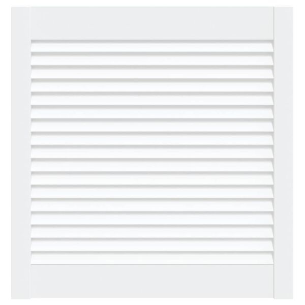 vidaXL Puerta de armario de lamas madera pino blanco 61,5x59,4 cm