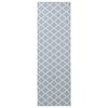 vidaXL Pasillo de alfombra ORIZ 1150 gsm Gris y blanco
