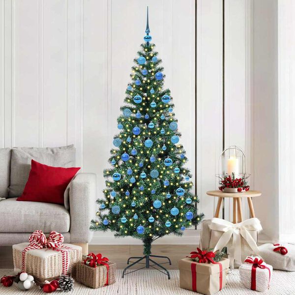 vidaXL &Aacute;rbol de Navidad Artificial Preiluminado Verde 180 cm