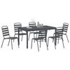 vidaXL Conjunto de Comedor de Jard&iacute;n 7 pcs Antracita
