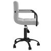 vidaXL Silla de comedor giratoria de terciopelo gris claro