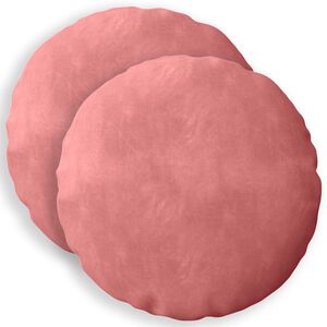 vidaXL Coj&iacute;n con almohada HEERLEN 2 uds. Rosa Terciopelo