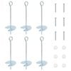 vidaXL Ancla de tierra 6 pcs Plateado &Oslash;10 x 30 cm Metal galvanizado