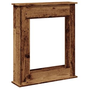 vidaXL Borde de chimenea madera ingenier&iacute;a envejecida 75x20x87,5 cm