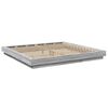 vidaXL Estructura cama con luces LED madera gris Sonoma 180x200 cm