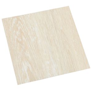 vidaXL Tablones de suelo autoadhesivos y Beige 30,5 x 30,5 cm 20 uds.